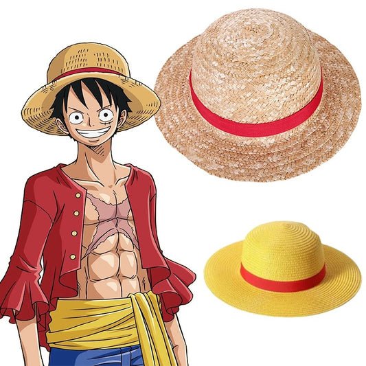 Sombrero de paja de Monkey·D·Luffy de One Piece. ¡35 CM DE DIÁMETRO!